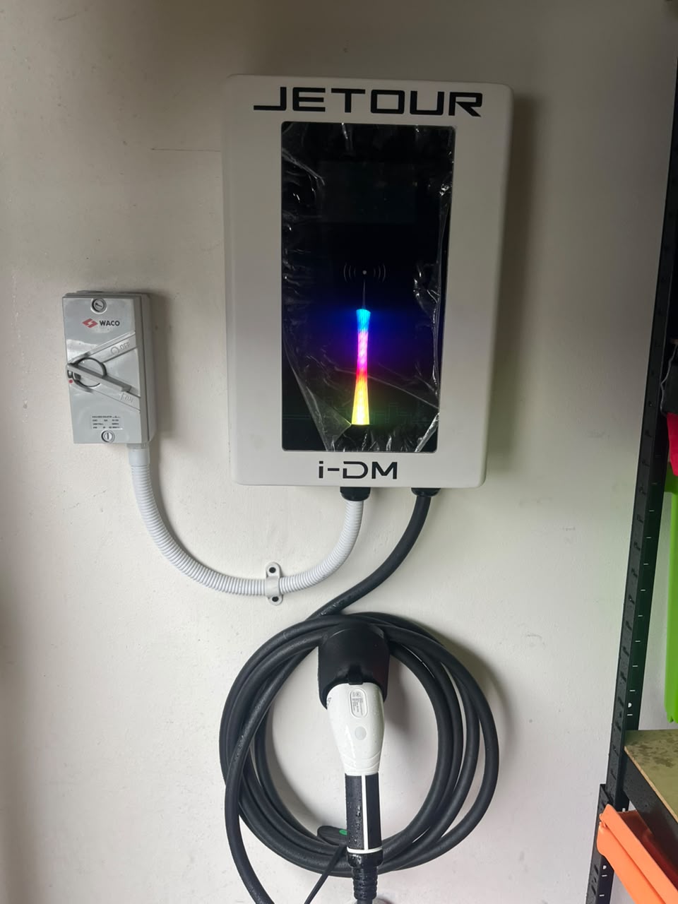 Premium EV charger installed by Electri-city Solutions